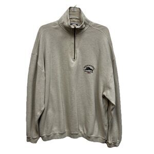 TOMMY BAHAMA Relax Long Sleeve Zip Classic Jersey Men XXL Logo Embroidered